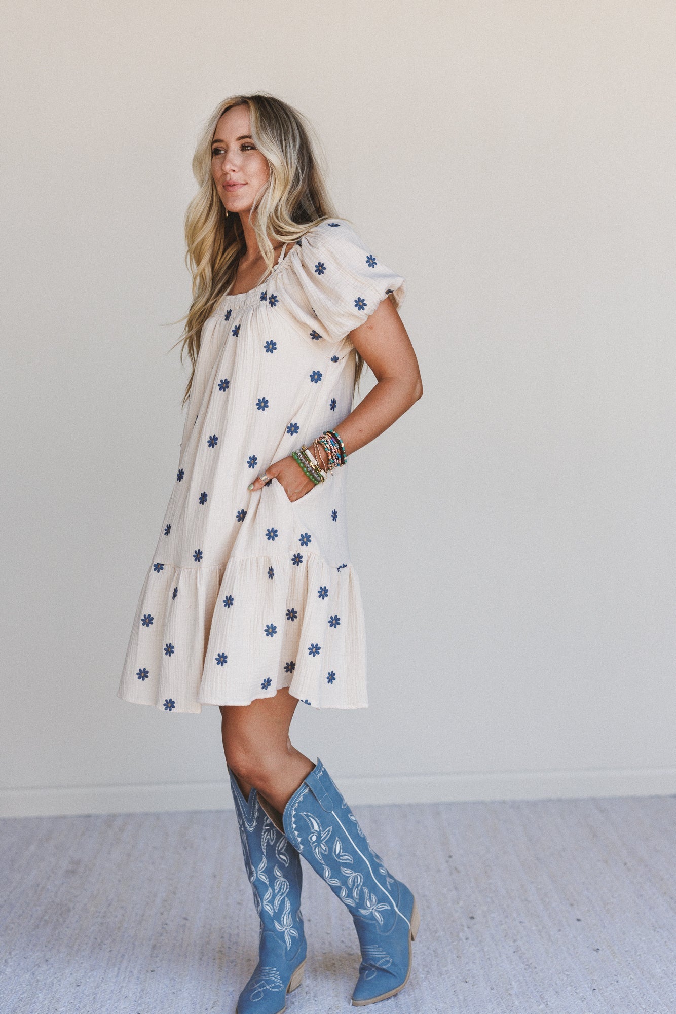 Savanna Spots Dress - Natural