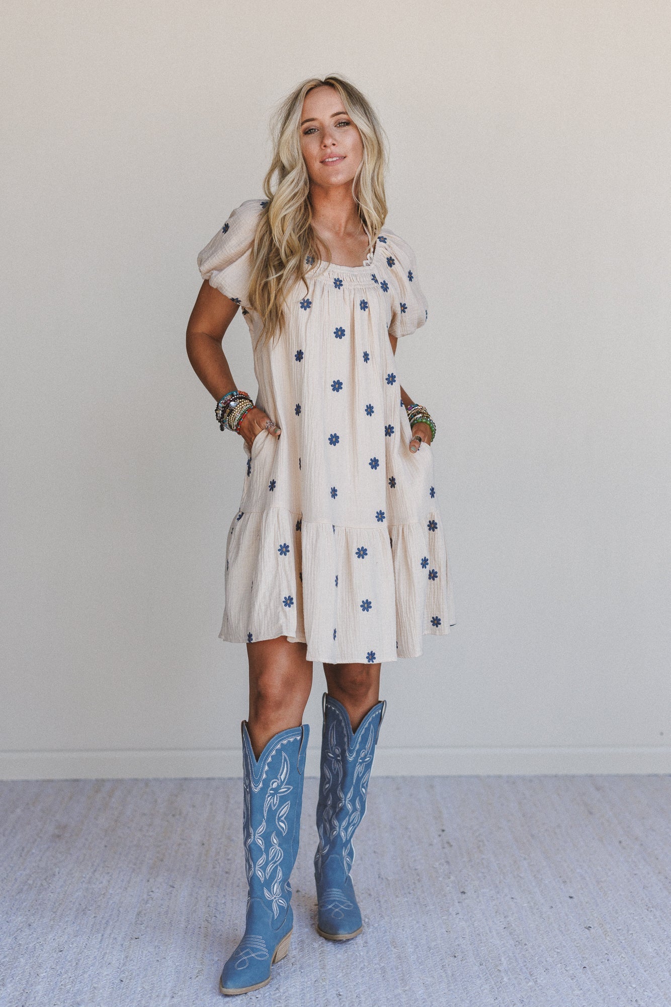 Savanna Spots Dress - Natural