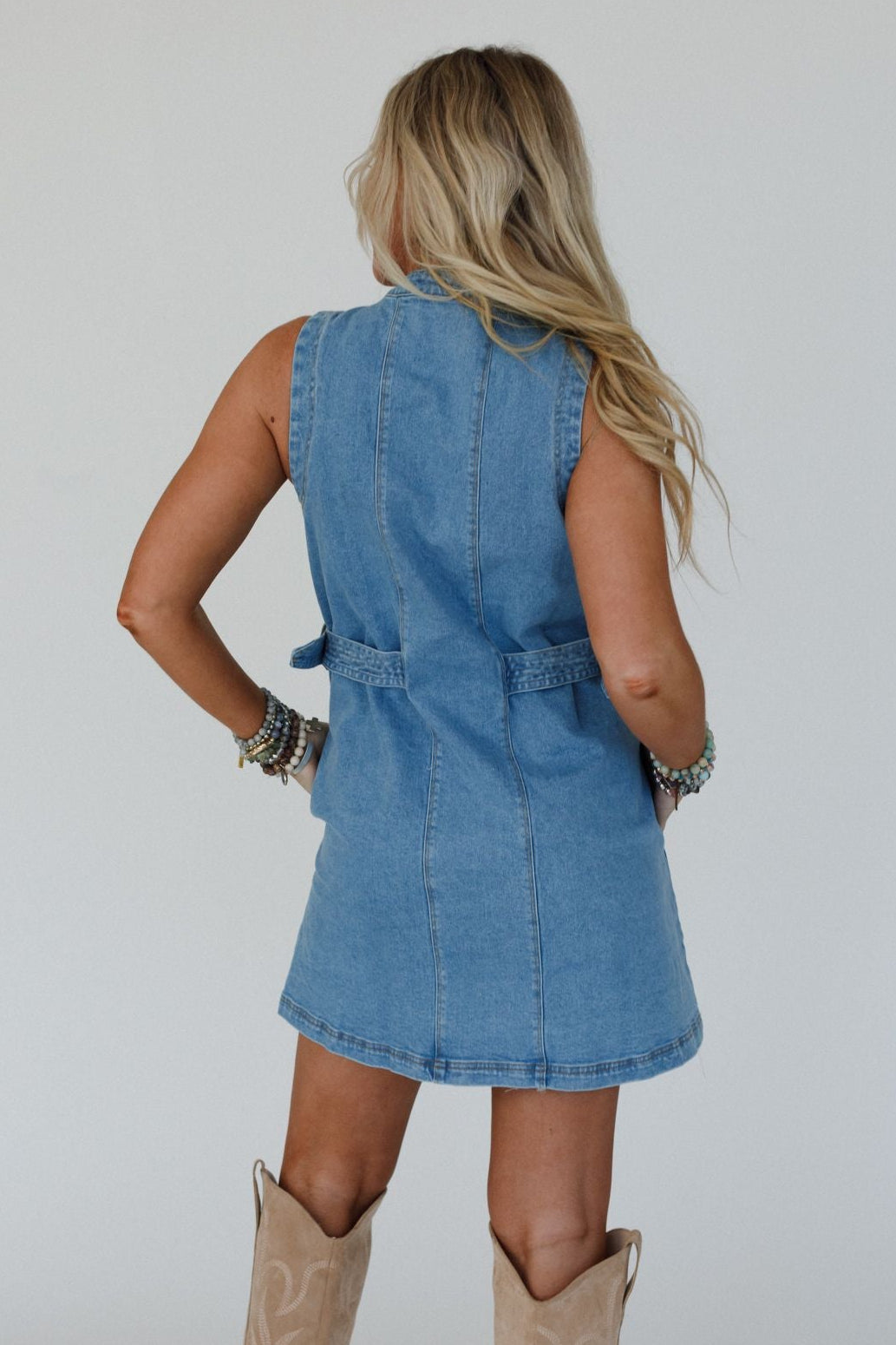 Alexandra Denim Dress - Light Wash