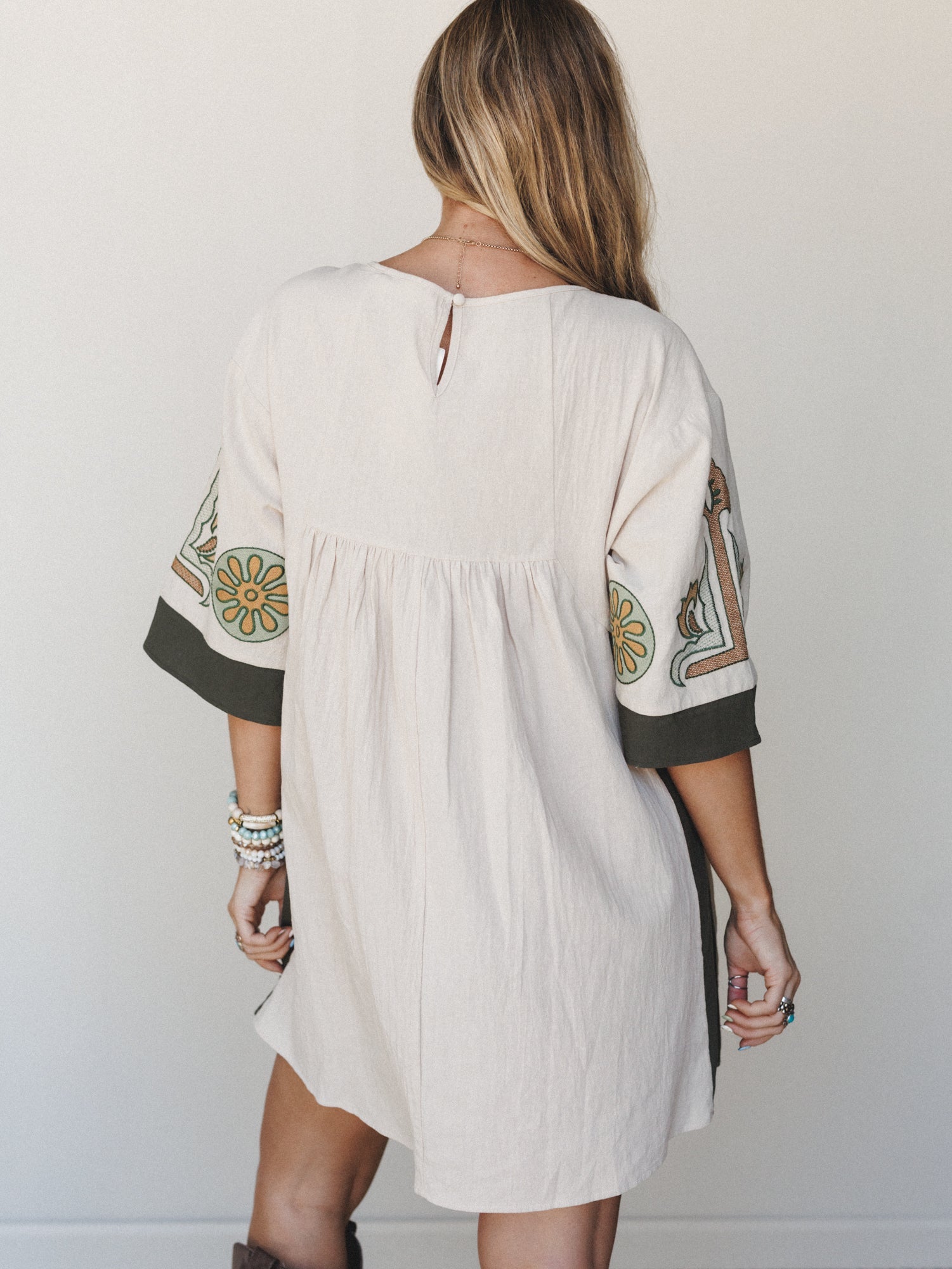 Chateau Chic Babydoll Tunic Dress - Sage